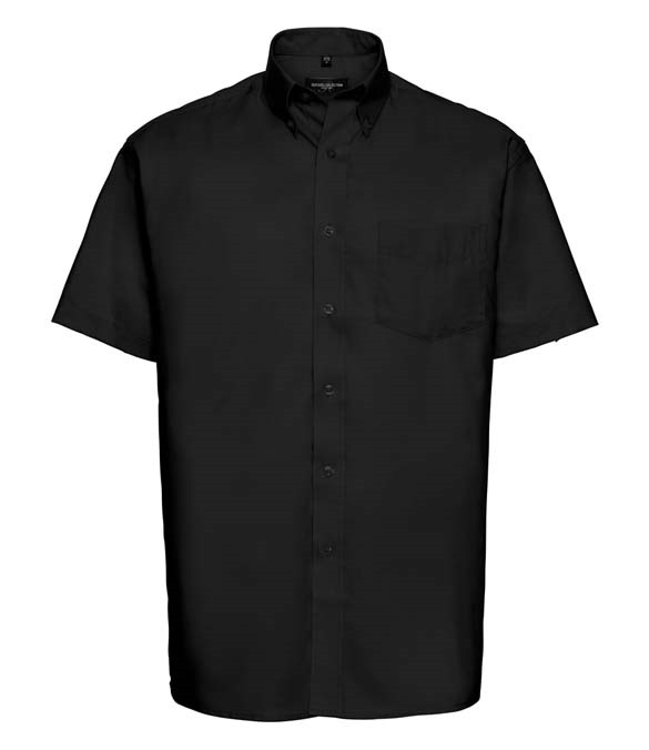 Russell Collection Short Sleeve Easy Care Oxford Shirt