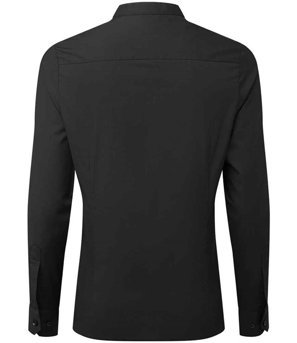 Premier Ladies Banded Collar Grandad Shirt