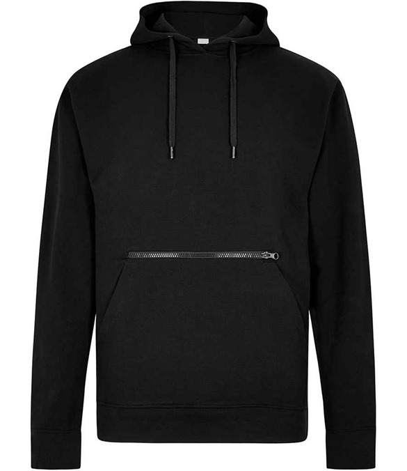 Kustom Kit Regular Fit Piqu? Zipped Pocket Hoodie