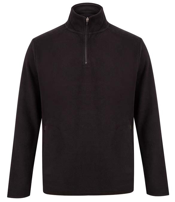 Henbury Zip Neck Micro Fleece