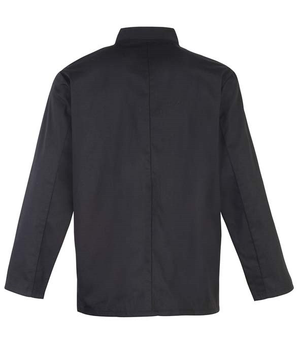 Premier Unisex Long Sleeve Stud Front Chef&#39;s Jacket