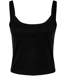 Bella Ladies Micro Rib Spaghetti Strap Tank Top