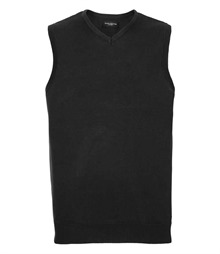 Russell Athletic Collection Sleeveless Cotton Acrylic V Neck Sweater
