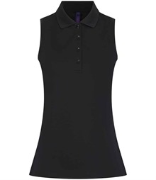 Henbury Ladies Sleeveless Coolplus Polo Shirt