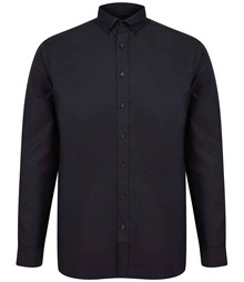 Henbury Modern Long Sleeve Classic Fit Oxford Shirt