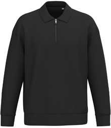 Native Spirit Unisex 1/4 Zip Sweatshirt with Polo Collar