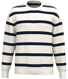 Native Spirit Unisex Striped Crew Neck Sweatshirt