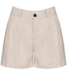 Spasso Ladies Linen Bermuda Shorts