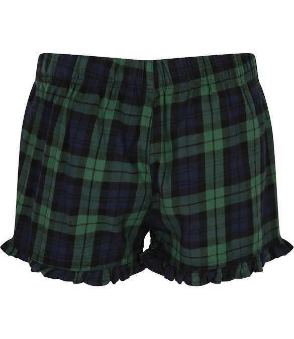 SF Ladies Tartan Frill Shorts