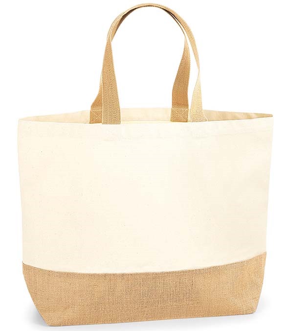 Westford Mill Jute Base Canvas Tote XL